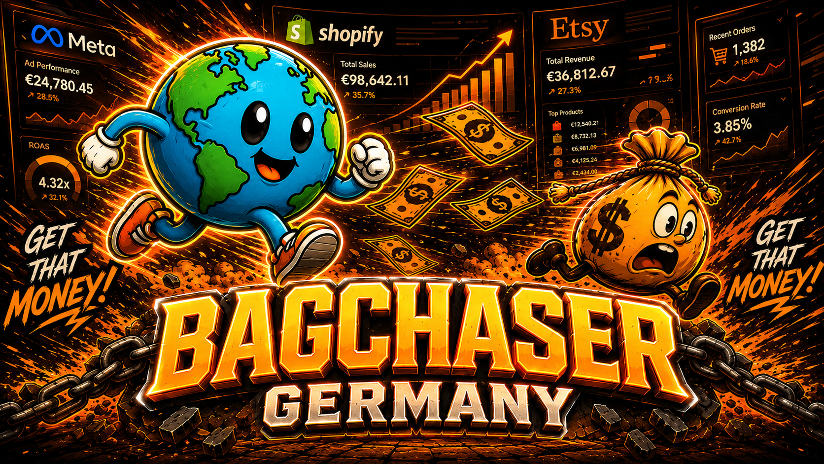 BagChaser ecommerce automation artwork